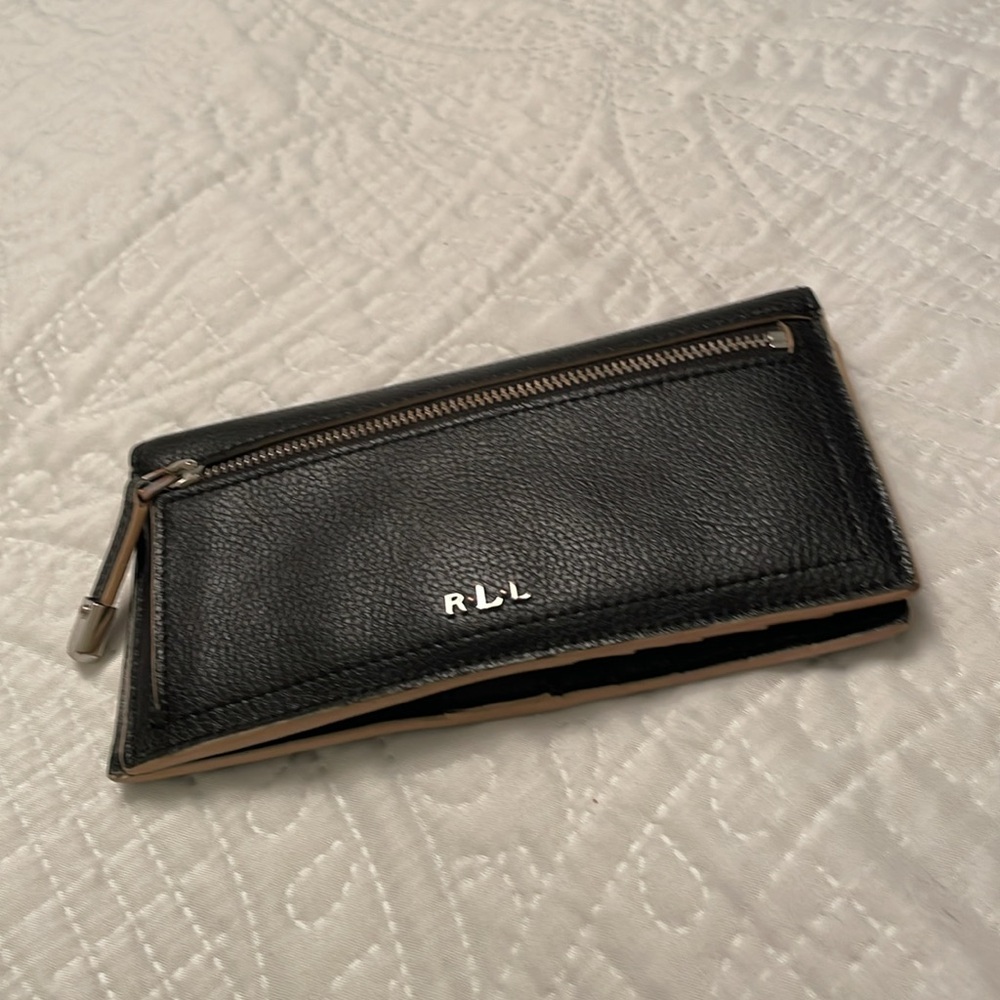 Lauren Ralph Lauren Cow Leather Long Bifold Wallet - Picture 17 of 17